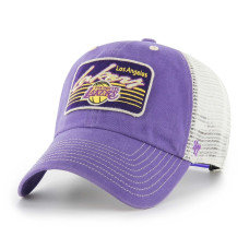 Los Angeles Lakers '47 Five Point Patch Clean Up Adjustable Hat - Purple