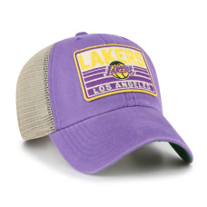 Los Angeles Lakers '47 Four Stroke Clean Up Snapback Hat - Purple/Natural