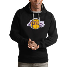 Los Angeles Lakers Antigua Team Logo Victory basketball Pullover Hoodie - Black