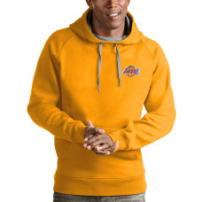 Los Angeles Lakers Antigua Victory basketball Pullover Hoodie - Gold