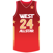 2012 NBA All-Star Kobe Bryant #24 Red Jersey