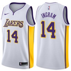 2017-18 Season Brandon Ingram Los Angeles Lakers #14 Association White Jersey