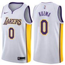 2017-18 Season Kyle Kuzma Los Angeles Lakers #0 Association White Jersey