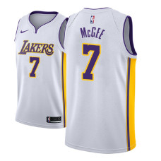 Men NBA 2018-19 JaVale McGee Los Angeles Lakers #7 Association White Jersey
