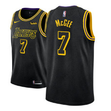 Men NBA 2018-19 JaVale McGee Los Angeles Lakers #7 City Edition BLack Jersey