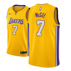 Men NBA 2018-19 JaVale McGee Los Angeles Lakers #7 Icon Edition Gold Jersey