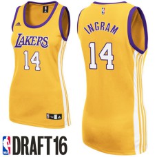 Brandon Ingram Los Angeles Lakers #14 2016 NBA Draft Home Gold Women Jersey