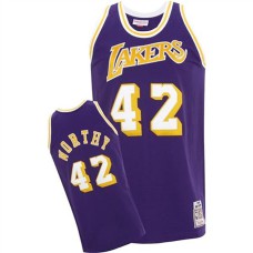 James Worthy Mitchell & Ness Los Angeles Lakers 1984-85 Road Jersey