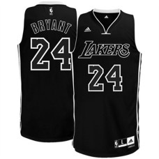 Kobe Bryant Los Angeles Lakers #24 Road Black Swingman Jersey