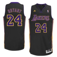 Kobe Bryant Los Angeles Lakers #24 Hollywood Nights Road Black Swingman Jersey