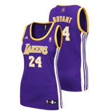 Kobe Bryant Los Angeles Lakers #24 Women Alternate Purple Jersey