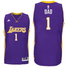 Father's Day Dad Logo #1 Los Angeles Lakers Swingman Purple Road Jersey