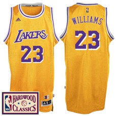 2016-17 Season Los Angeles Lakers #23 Hardwood Classics Throwback Gold Jersey Lou Williams