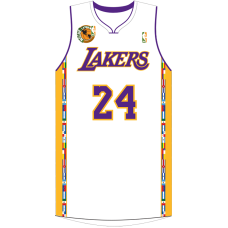 Kobe Bryant Los Angeles Lakers #24 Noche Latina White Home Jersey