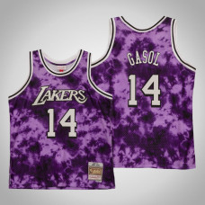 Los Angeles Lakers Marc Gasol #14 Purple Galaxy Jersey