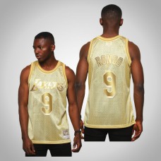 Los Angeles Lakers #9 Rajon Rondo Midas SM Limited Edition Gold Jersey
