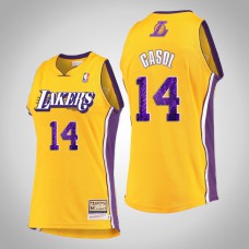 Los Angeles Lakers 2021 Marc Gasol snakeskin Hardwood Classics Jersey Gold