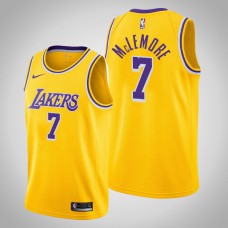 2020-21 Los Angeles Lakers Ben McLemore #7 Yellow Icon Jersey