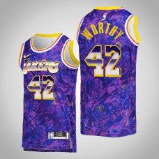 Los Angeles Lakers James Worthy #42 Purple Select Series Jersey