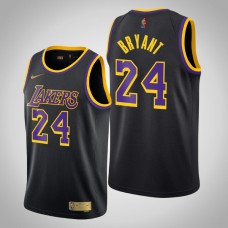 2020-21 Los Angeles Lakers Kobe Bryant #24 Black Earned Jersey