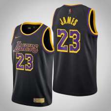 2020-21 Los Angeles Lakers LeBron James #23 Black Earned Jersey