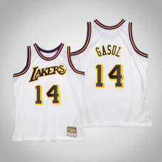 Men's Los Angeles Lakers Marc Gasol #14 White Reload 2.0 Jersey
