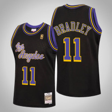 Men's Los Angeles Lakers Avery Bradley #11 Black Reload Hardwood Classics Jersey