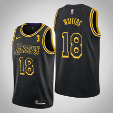 Men's Los Angeles Lakers Dion Waiters #18 2020 NBA Finals Champions Mamba Tribute City Black Jersey
