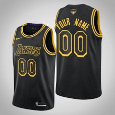 Los Angeles Lakers Custom #00 Black 2020 NBA Finals Bound Kobe Tribute City Jersey