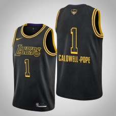 Los Angeles Lakers Kentavious Caldwell-Pope #1 Black 2020 NBA Finals Bound Social Justice Mamba Edition Jersey