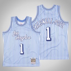Los Angeles Lakers Kentavious Caldwell-Pope #1 Blue Striped Jersey