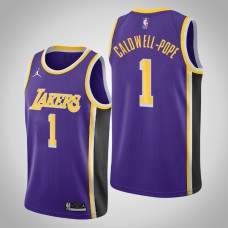 2020-21 Los Angeles Lakers Kentavious Caldwell-Pope #1 Statement Jordan Brand Purple Jersey