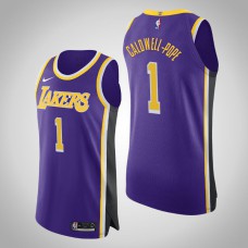 Los Angeles Lakers Kentavious Caldwell-Pope #1 Purple Statement Authentic Jersey