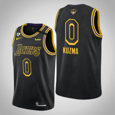 Los Angeles Lakers Kyle Kuzma #0 Black 2020 NBA Finals Bound Honor Kobe and Gianna Jersey