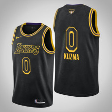 Los Angeles Lakers Kyle Kuzma #0 Black 2020 NBA Finals Bound Social Justice Mamba Edition Jersey
