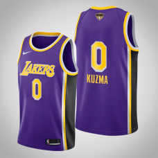 Los Angeles Lakers Kyle Kuzma #0 Purple 2020 NBA Finals Bound Social Justice Statement Jersey