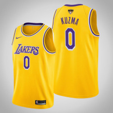 Los Angeles Lakers Kyle Kuzma #0 Yellow 2020 NBA Finals Bound Icon Jersey