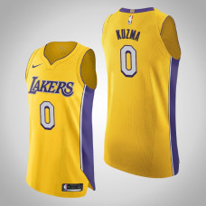 Los Angeles Lakers Kyle Kuzma #0 Yellow Icon Authentic Jersey