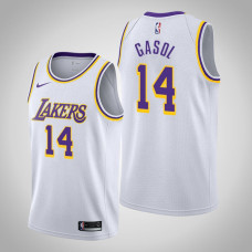 Men's 2020-21 Los Angeles Lakers Marc Gasol #33 White Association Jersey