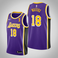 Men's Los Angeles Lakers Dion Waiters #18 2020 NBA Finals Champions Statement Purple Jersey