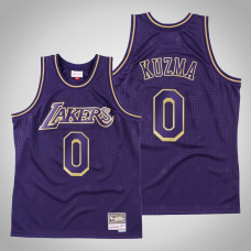 Los Angeles Lakers Kyle Kuzma #0 Purple 2020 CNY Swingman Mitchell & Ness Throwback Jersey