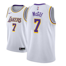 Men 2018-19 JaVale McGee Los Angeles Lakers #7 Association White Jersey