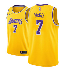 Men 2018-19 JaVale McGee Los Angeles Lakers #7 Icon Edition Gold Jersey