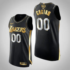 Los Angeles Lakers Custom #00 Black 2020 NBA Finals Authentic Golden Limited Edition Jersey