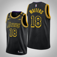 Men Los Angeles Lakers Dion Waiters #18 Black 2020 Playoffs Edition Kobe Tribute Jersey
