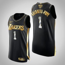 Los Angeles Lakers Kentavious Caldwell-Pope #1 Black 2020 NBA Finals Authentic Golden Limited Edition Jersey