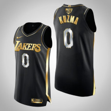 Los Angeles Lakers Kyle Kuzma #0 Black 2020 NBA Finals Authentic Golden Limited Edition Jersey