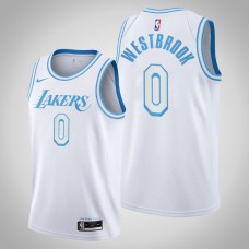 Lakers Russell Westbrook Men City Edition Jersey White