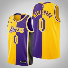 Los Angeles Lakers 2021 Russell Westbrook Split Edition Limited 2021 Trade Jersey Gold Purple
