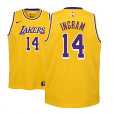 Youth 2018-19 Brandon Ingram Los Angeles Lakers #14 Icon Edition Gold Jersey